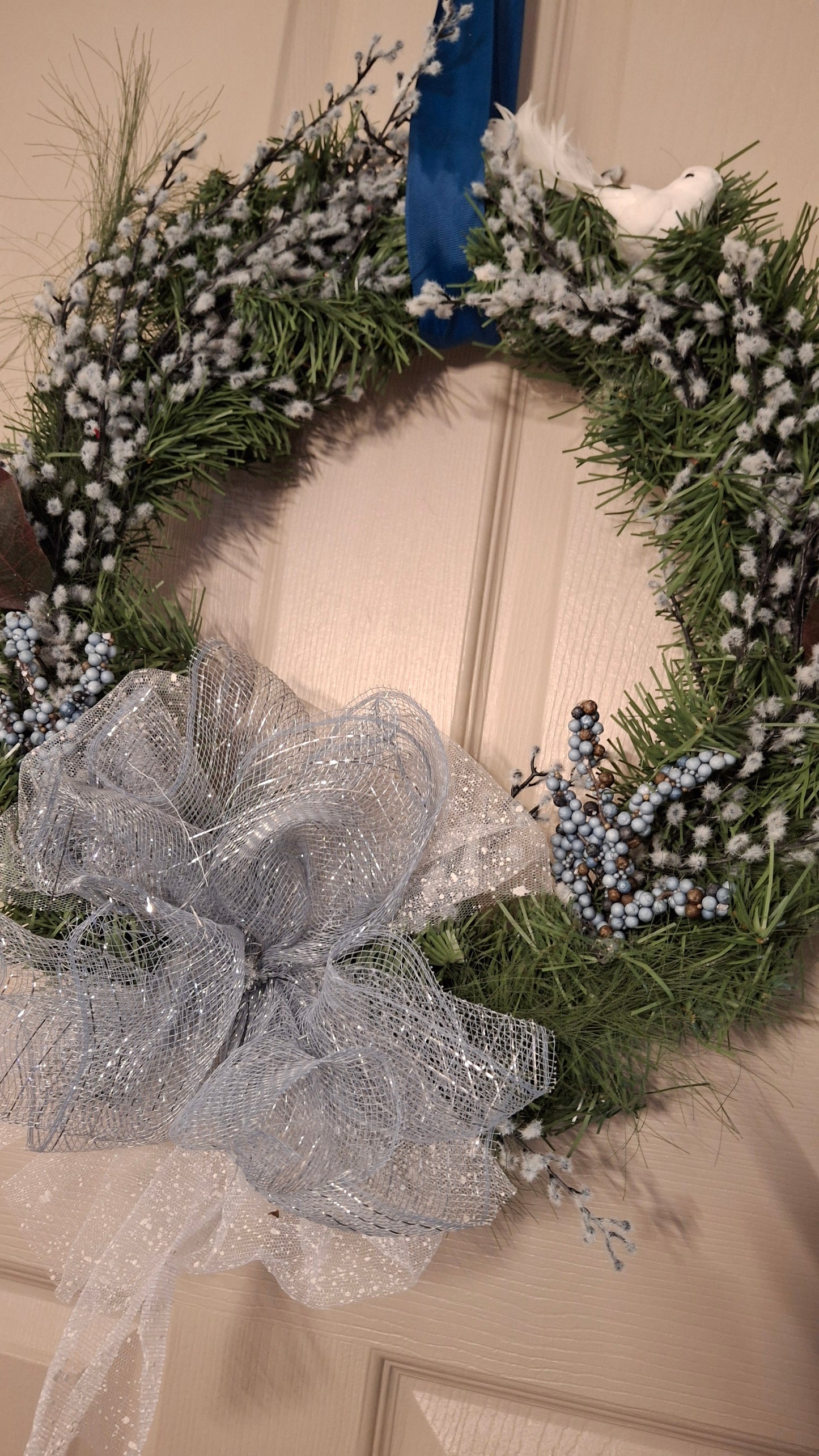 White Dove Wreath
