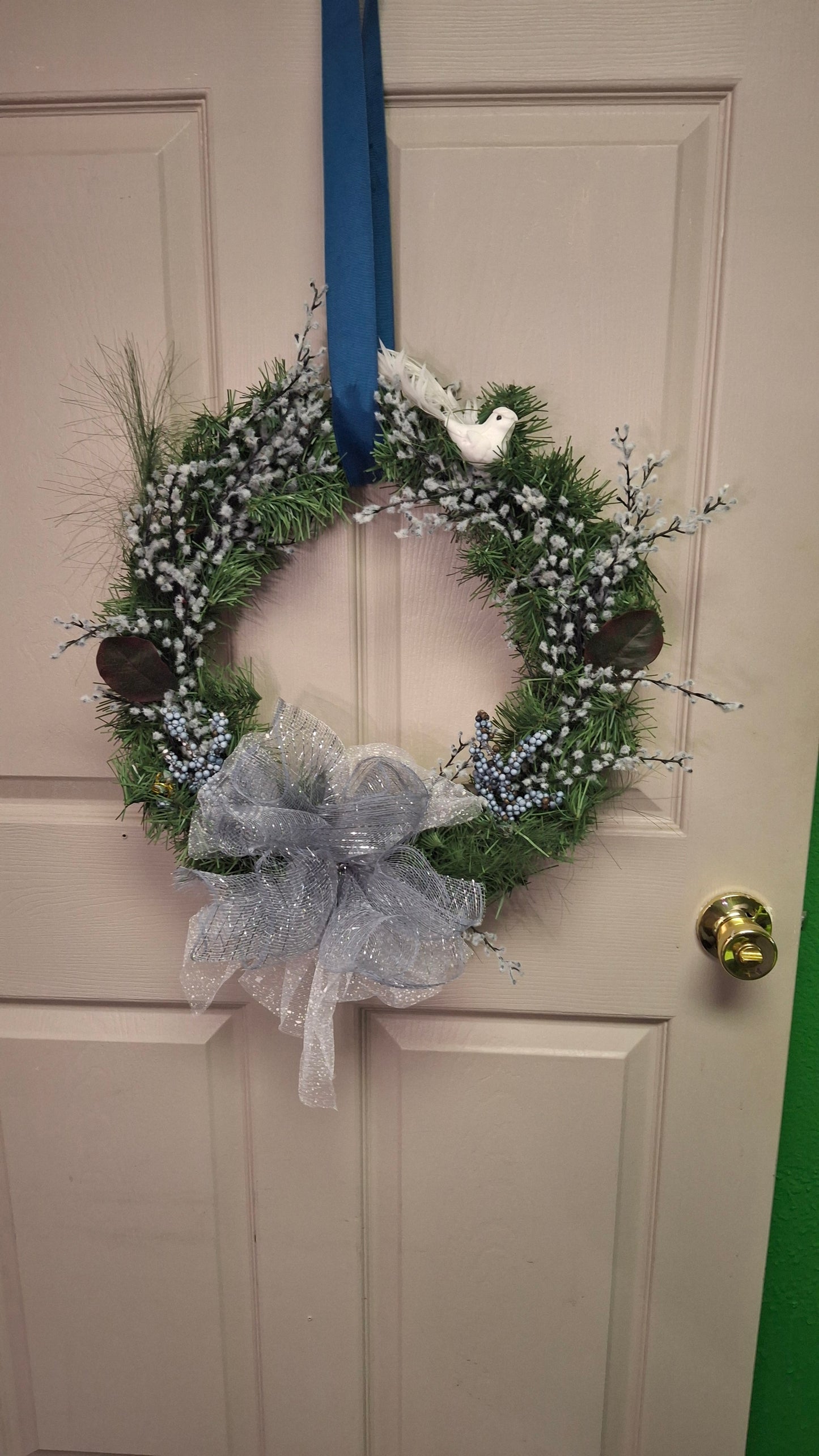 White Dove Wreath