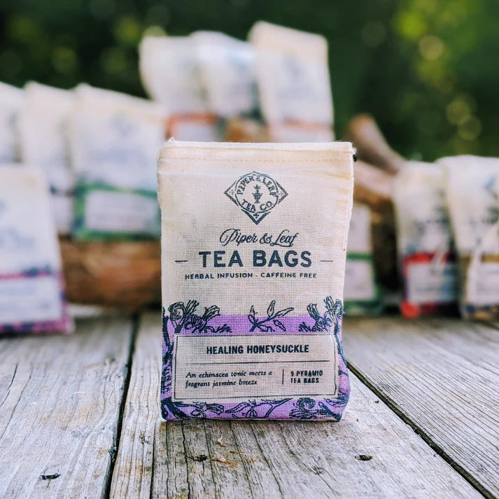 Healing Honeysuckle- Piper and Leaf Tea- Echinacea, Jasmine, Chamomile