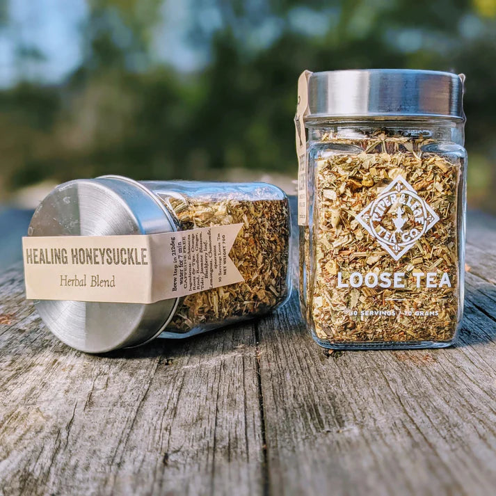 Healing Honeysuckle- Piper and Leaf Tea- Echinacea, Jasmine, Chamomile