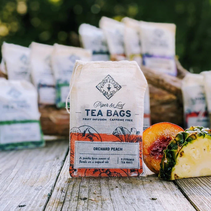 Orchard Peach- Piper and Leaf Tea- Bundle 8 get 9