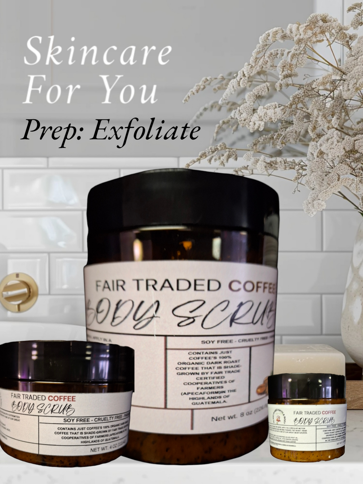 Fair Trade Coffee Scrub- Plant-Based Bath & Body