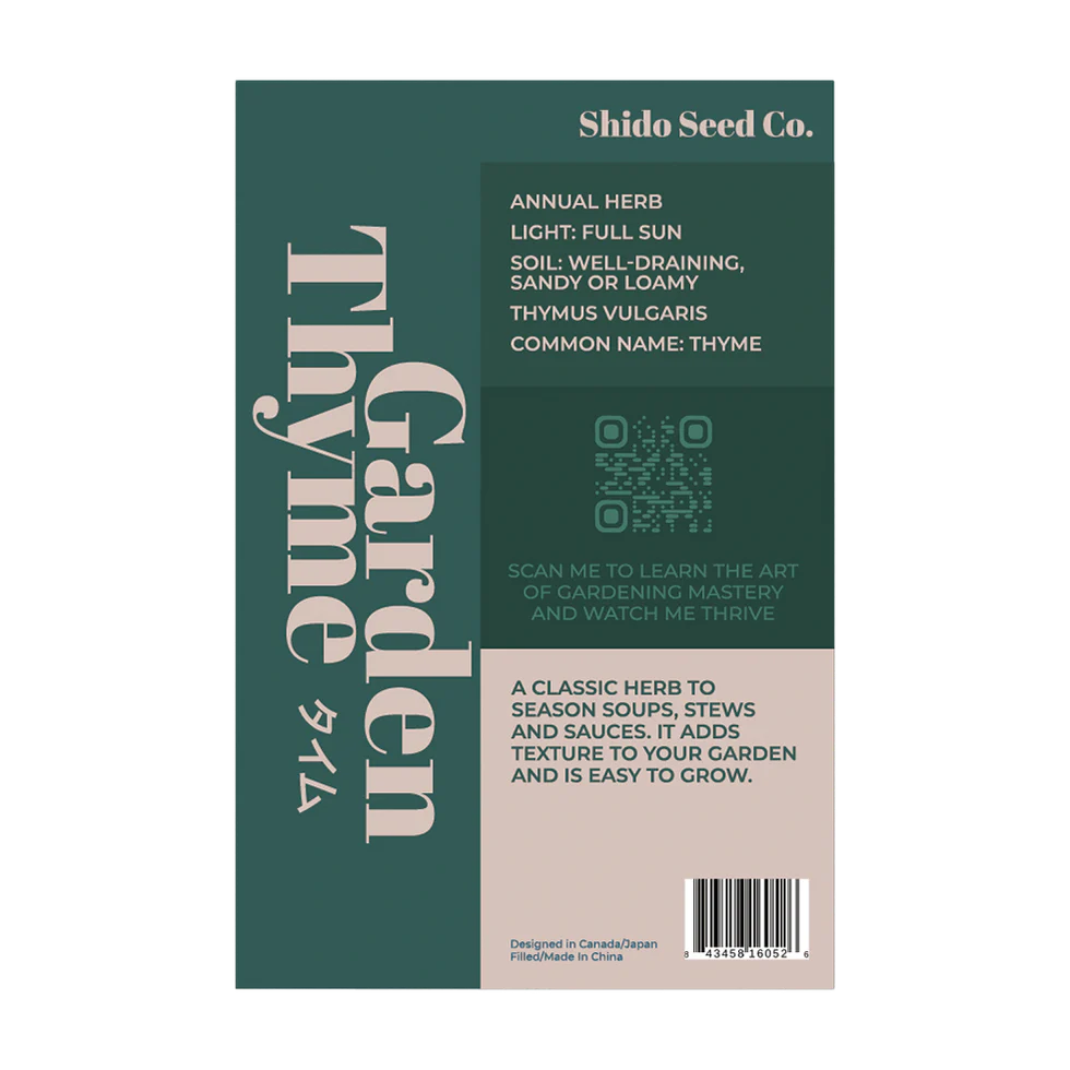 Herb Thyme- Shido Seed Co