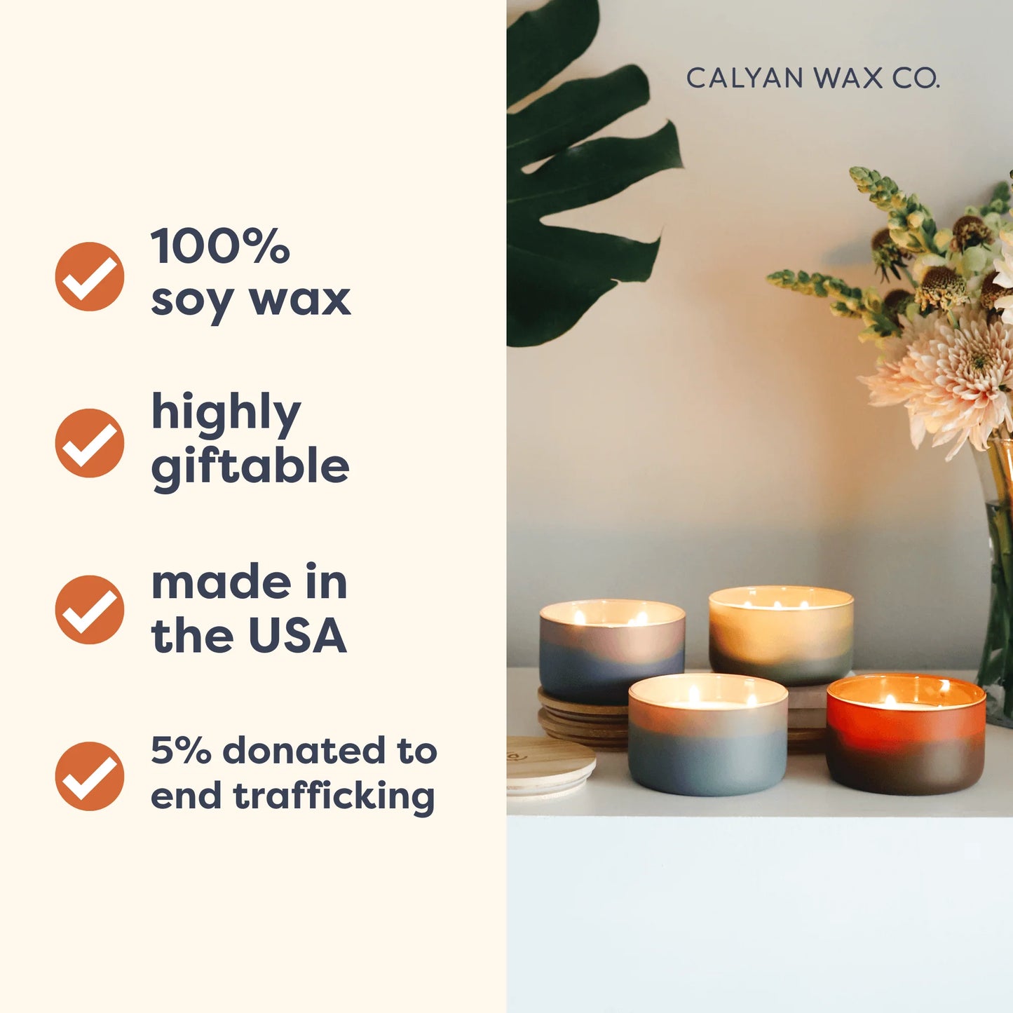 Charcoal + Sandalwood Resilience Series Soy Candle