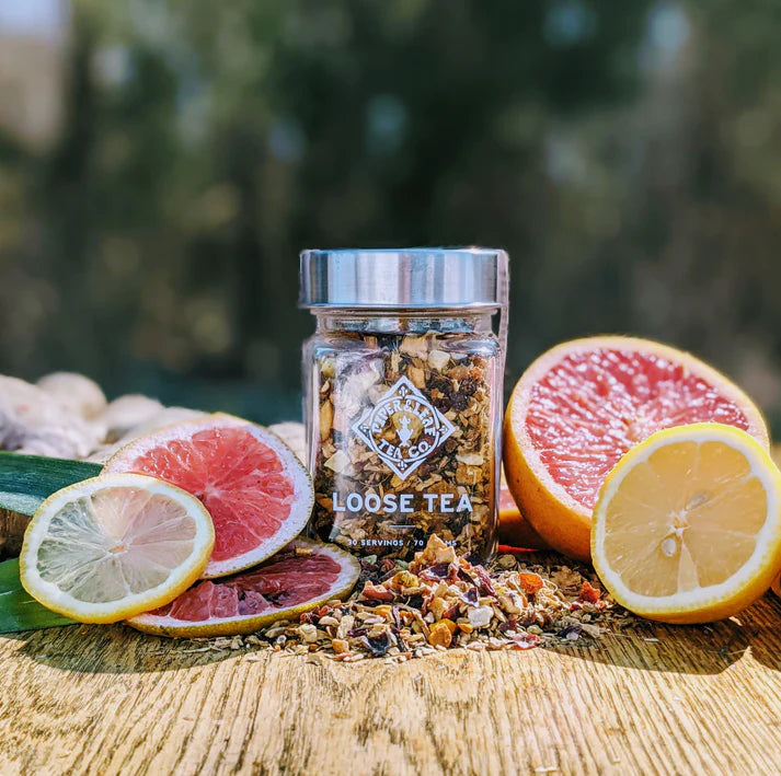 Golden Hour Tonic- Piper and Leaf Tea- GRAPEFRUIT. SMOOTH TURMERIC. SPICY GINGER & SWEET PINEAPPLE