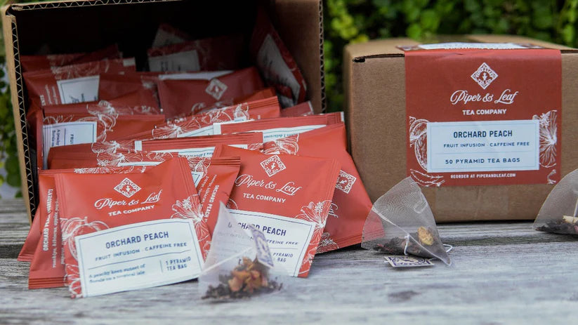 Orchard Peach- Piper and Leaf Tea- Bundle 8 get 9