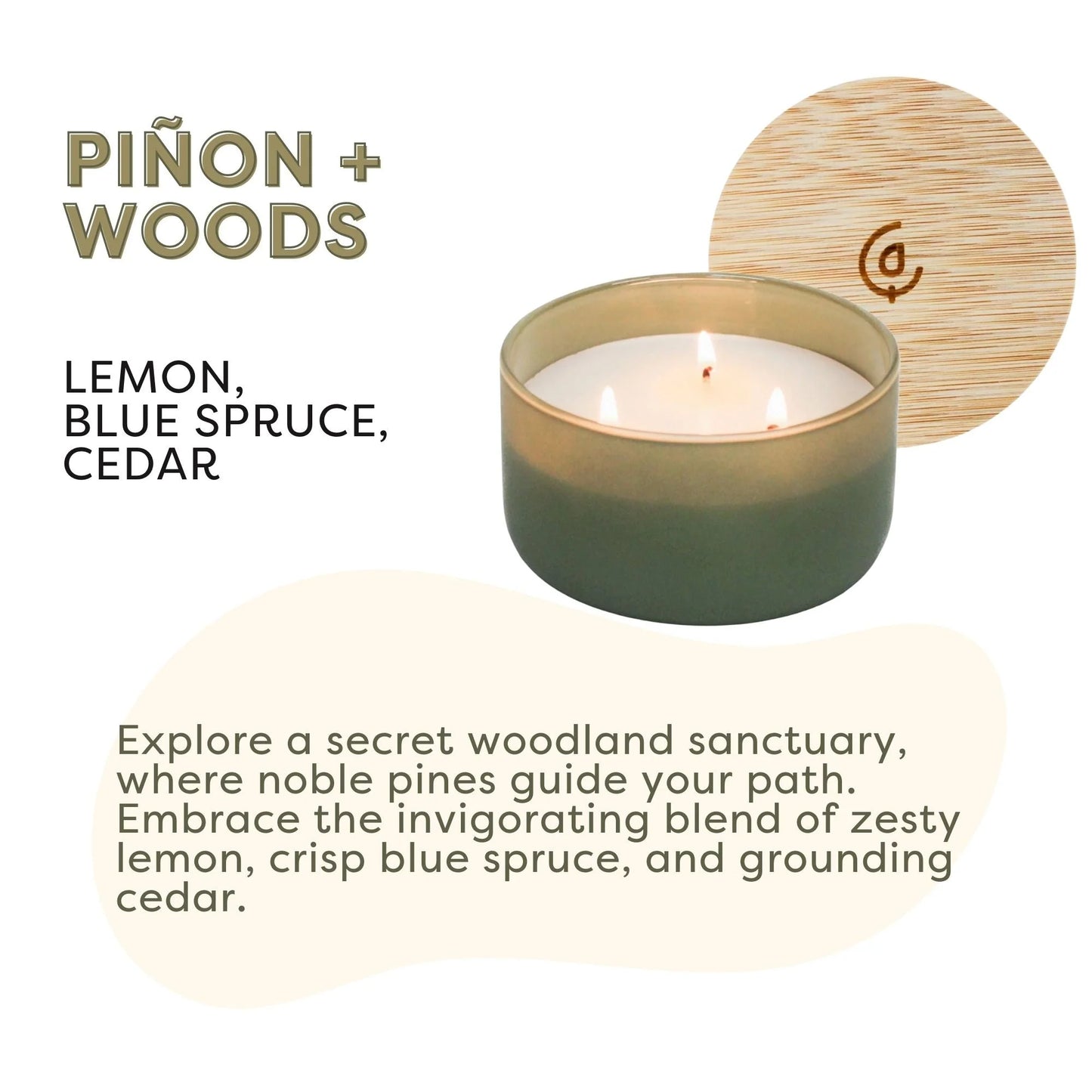 Piñon + Woods Resilience Series Soy Candle