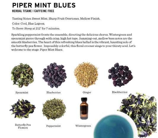 Piper Mint Blues Tea- Piper and Leaf Tea - Bundle 8 get 9