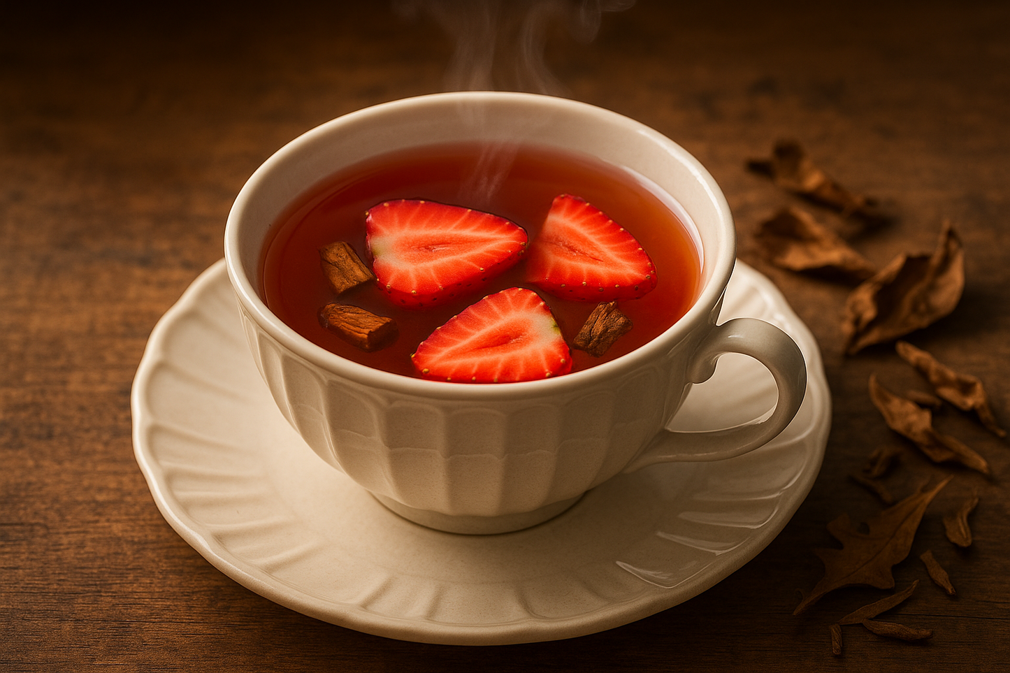 strawberry sassyfras tea