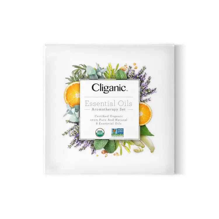 Essential Oils Set- Organic Aromatherapy Set Cliganic