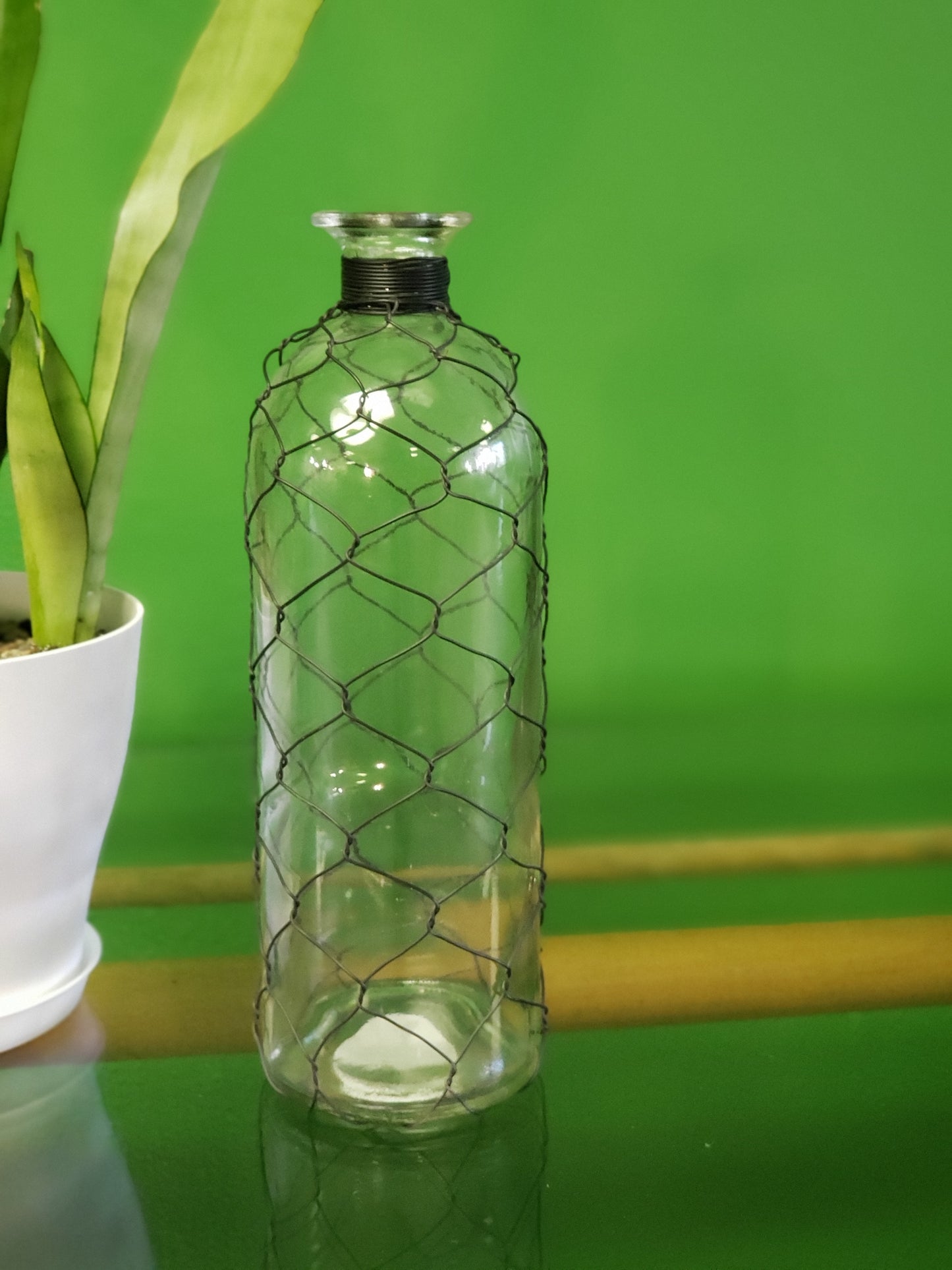 Glass Wired Vase