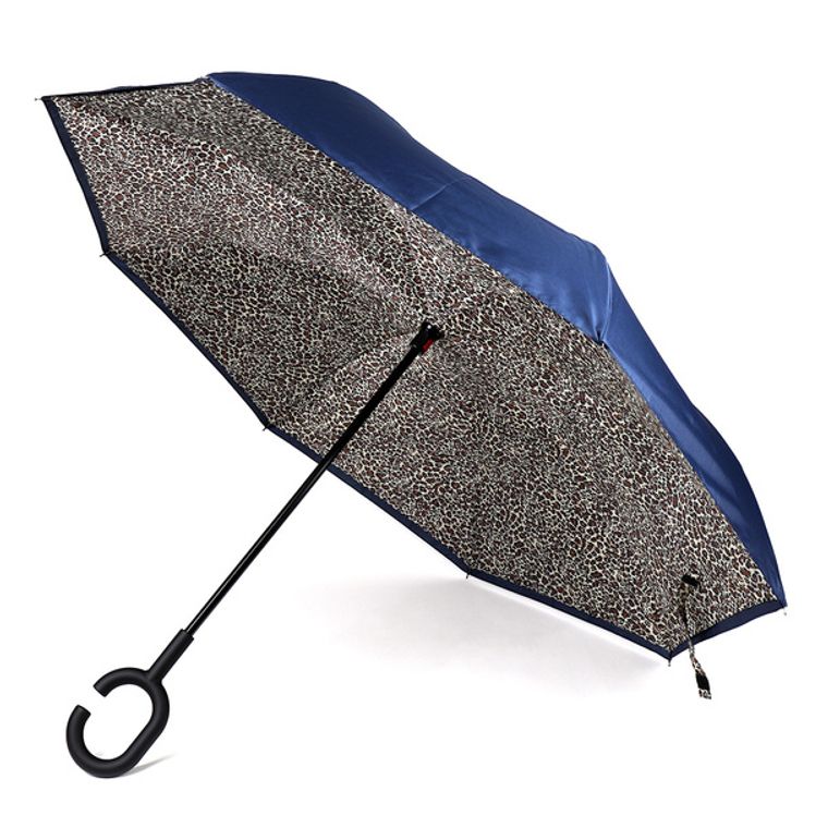 Leopard print Double Layer Inverted Umbrella