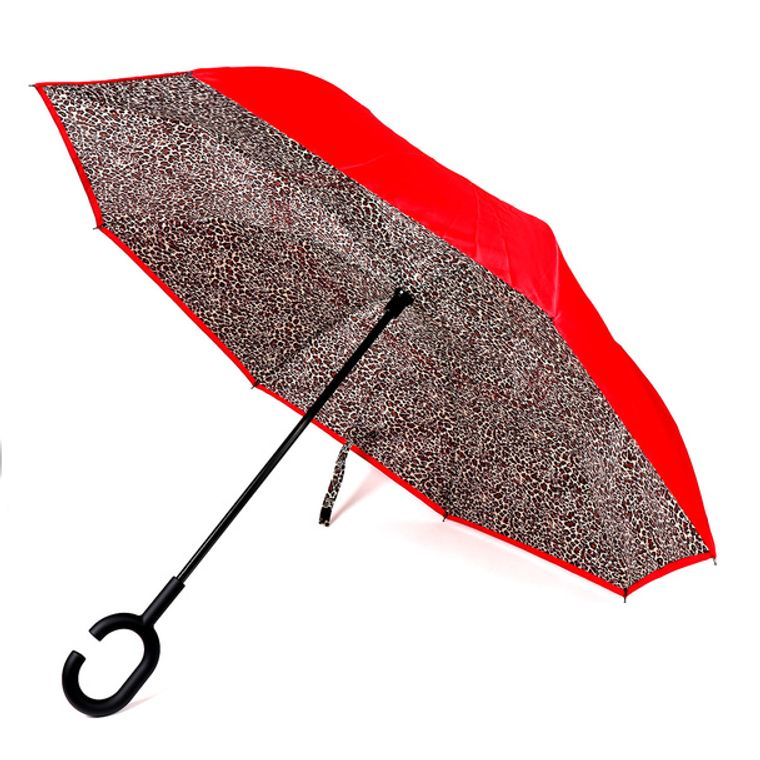 Leopard print Double Layer Inverted Umbrella