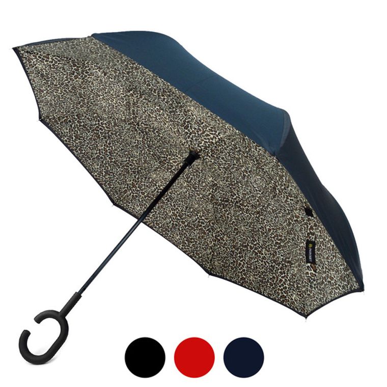 Leopard print Double Layer Inverted Umbrella