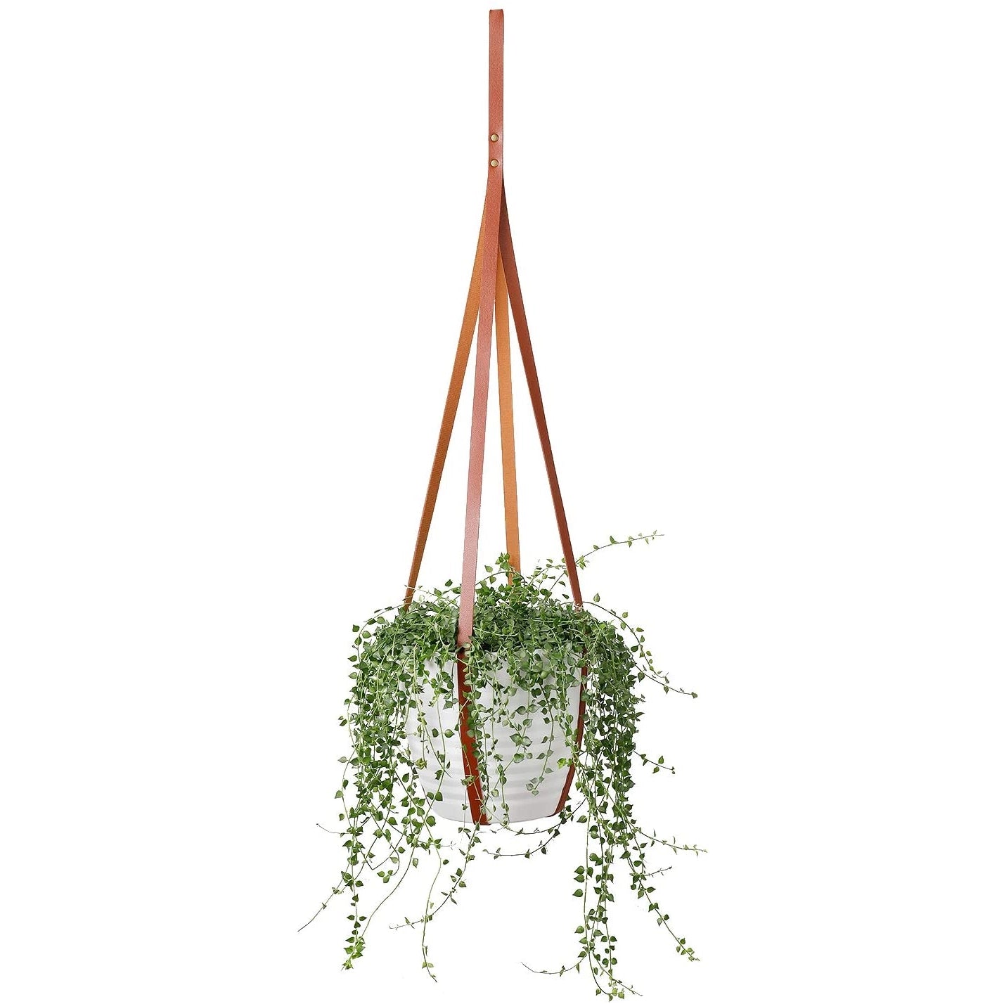 leather plant pot holder Vegan Leather Plant Hanger