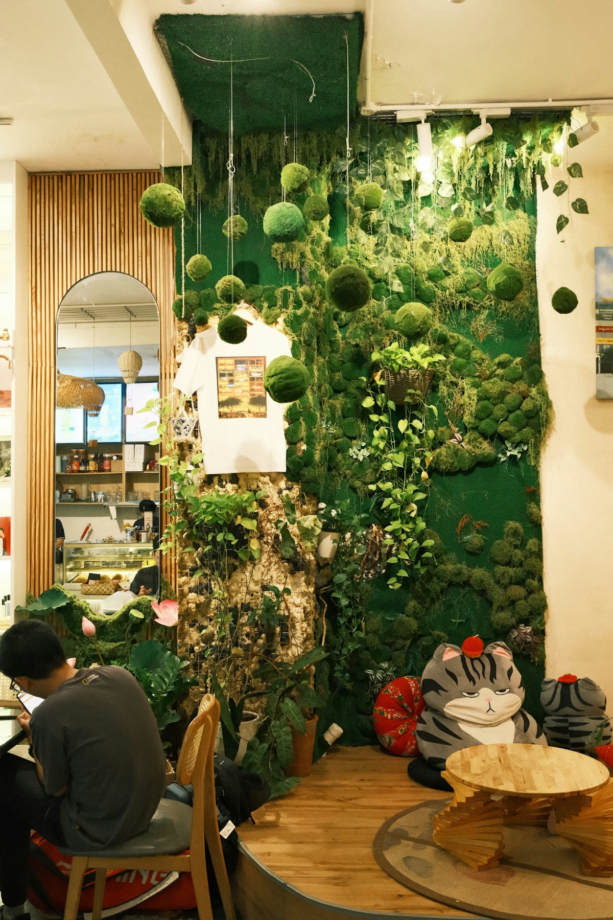 A kokedama from a guided workshop