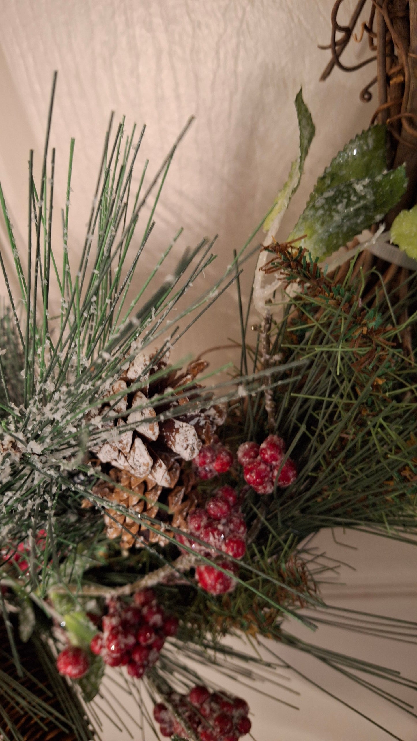Red Bow Wreath