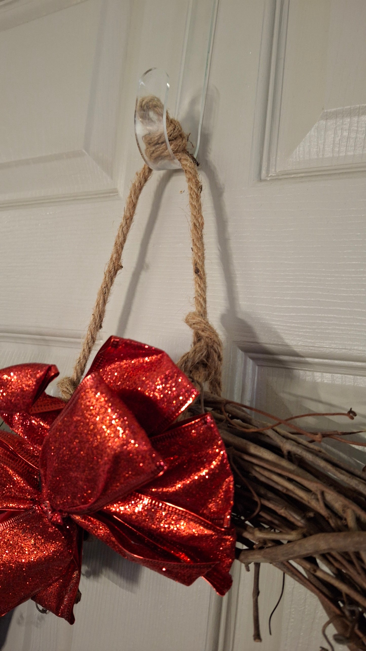 Red Bow Wreath