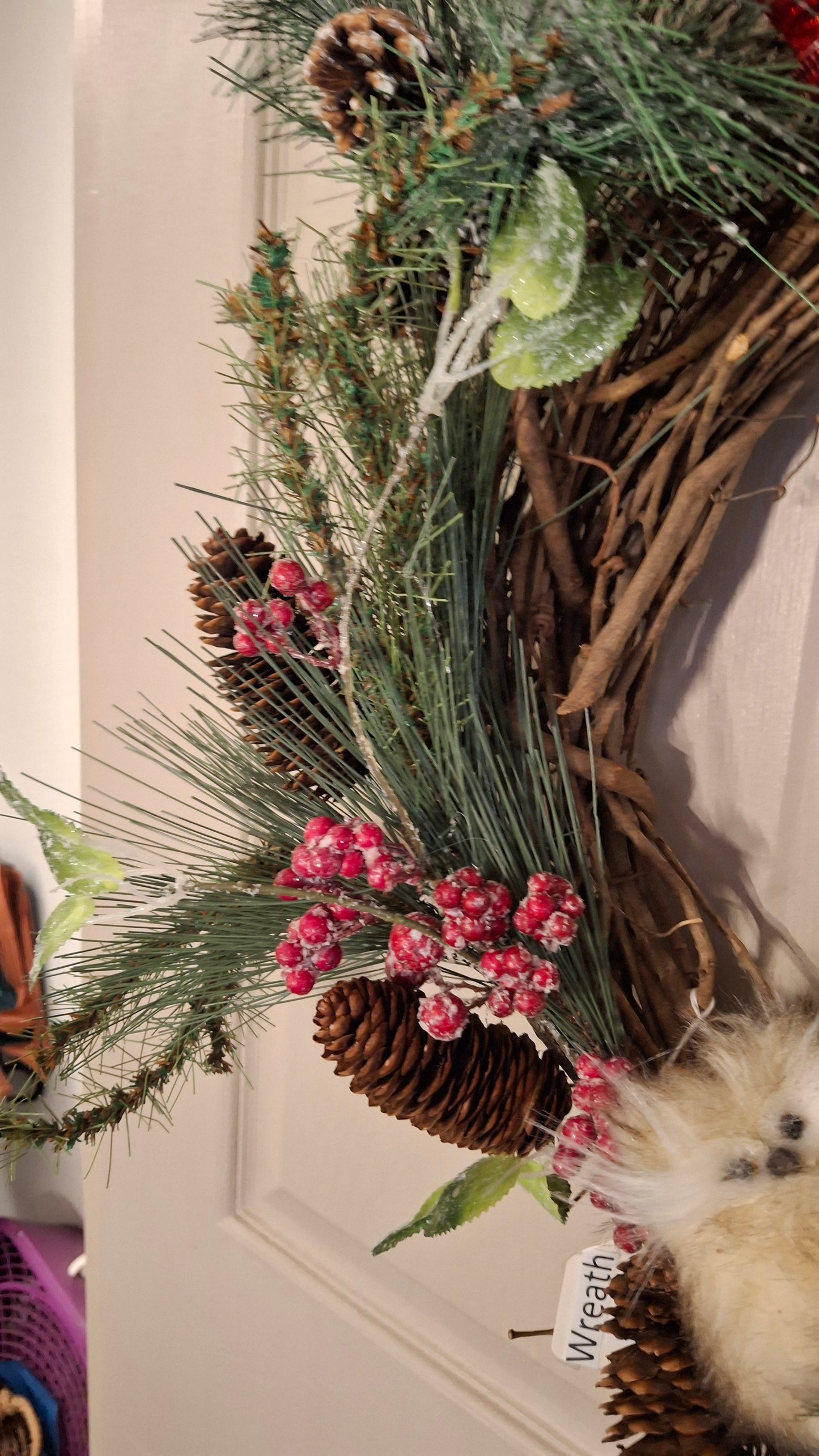 Red Bow Wreath