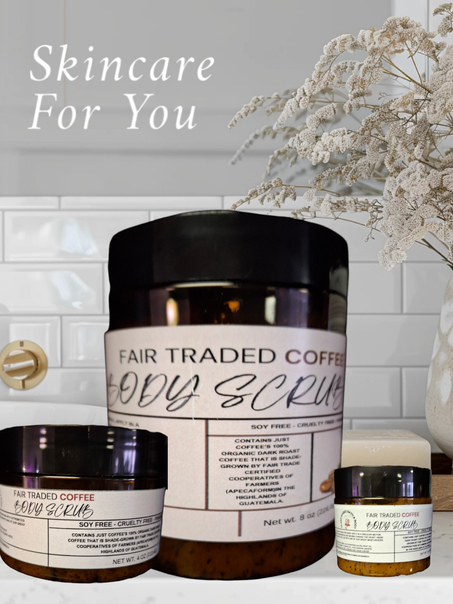Fair Trade Coffee Scrub- Plant-Based Bath & Body