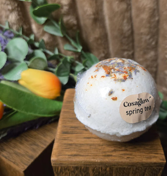 Spring Tea Bath Bombs- Cosaglow Candle Company