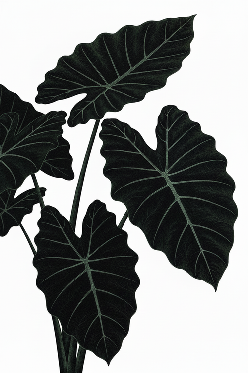 Alocasia Left Deep Green