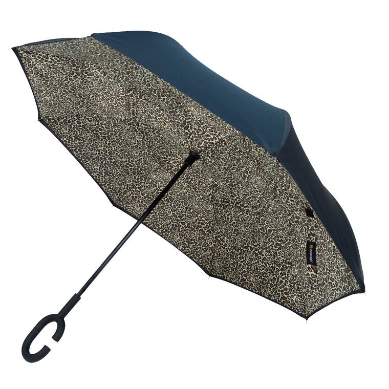 Leopard print Double Layer Inverted Umbrella